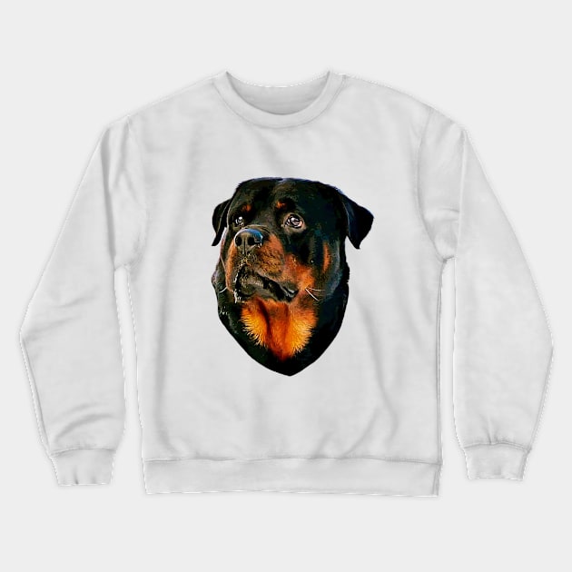 Rottweiler Dog Crewneck Sweatshirt by ElegantCat